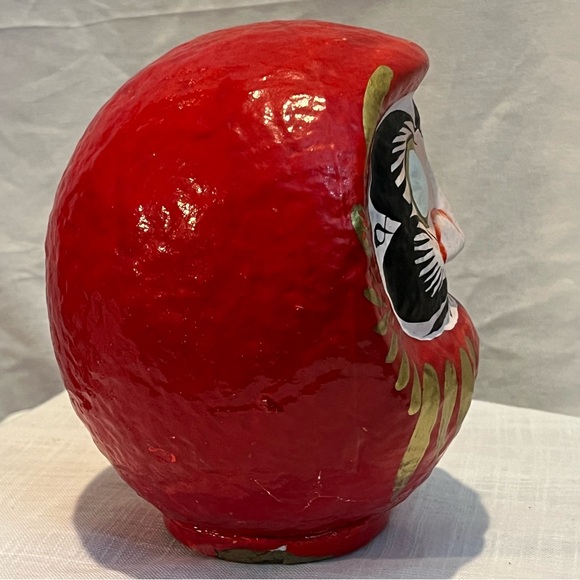 Lucky Daruma Doll/ Art Lucky Daruma/ Bodhidharma Doll /Traditional Japanese Doll - Picture 8 of 9